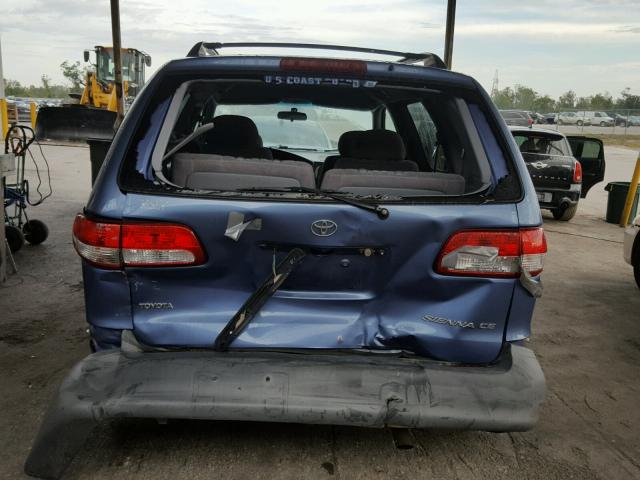 4T3ZF19C43U543795 - 2003 TOYOTA SIENNA CE BLUE photo 9