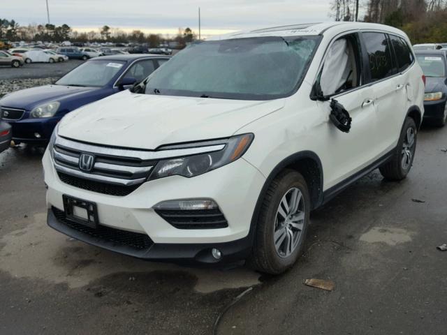 5FNYF5H69GB022615 - 2016 HONDA PILOT EXL WHITE photo 2