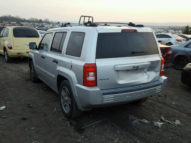 1J8FF48W67D396519 - 2007 JEEP PATRIOT LI SILVER photo 3