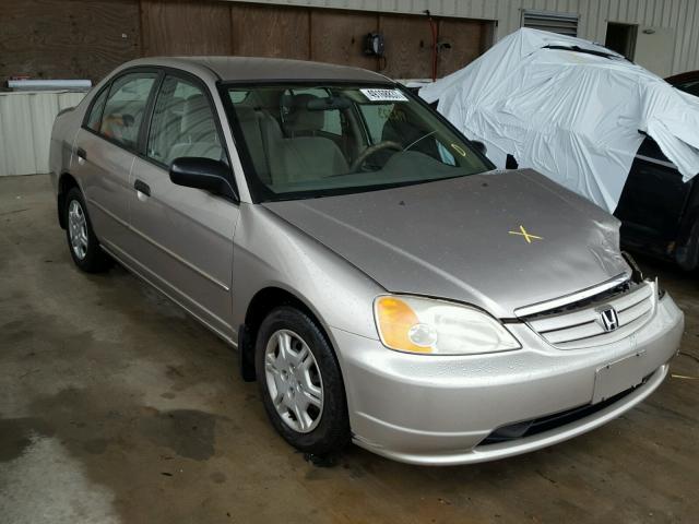 1HGES16551L021629 - 2001 HONDA CIVIC LX TAN photo 1