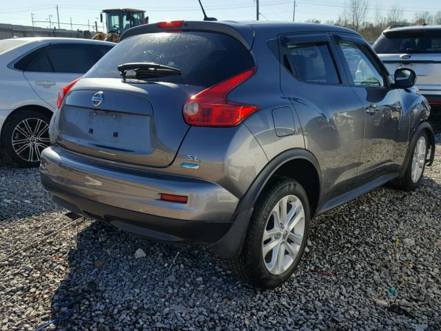 JN8AF5MR5DT218050 - 2013 NISSAN JUKE S GRAY photo 4