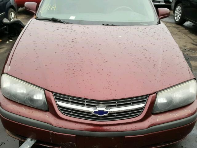 2G1WH55K219233226 - 2001 CHEVROLET IMPALA LS MAROON photo 7