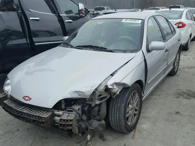 1G1JH52F227433964 - 2002 CHEVROLET CAVALIER L SILVER photo 2