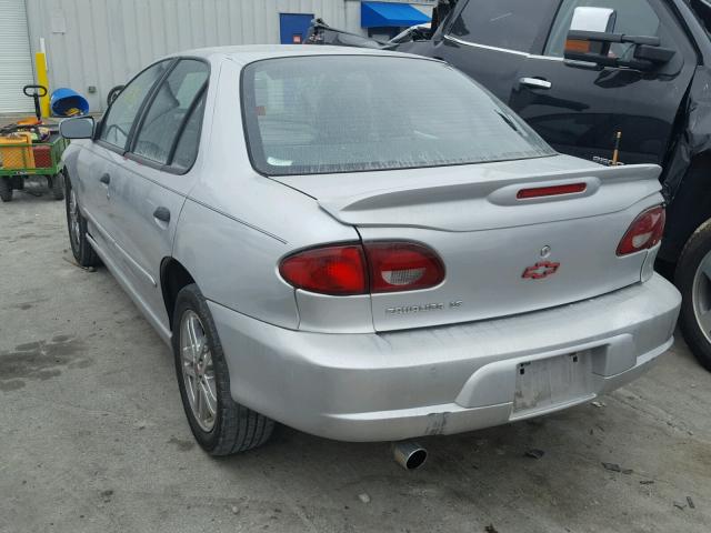 1G1JH52F227433964 - 2002 CHEVROLET CAVALIER L SILVER photo 3