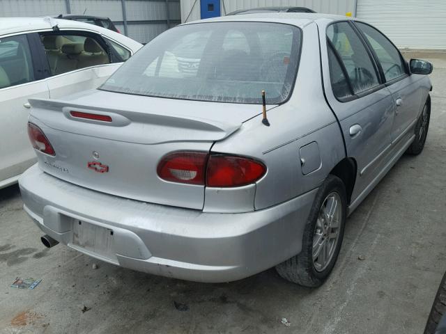 1G1JH52F227433964 - 2002 CHEVROLET CAVALIER L SILVER photo 4