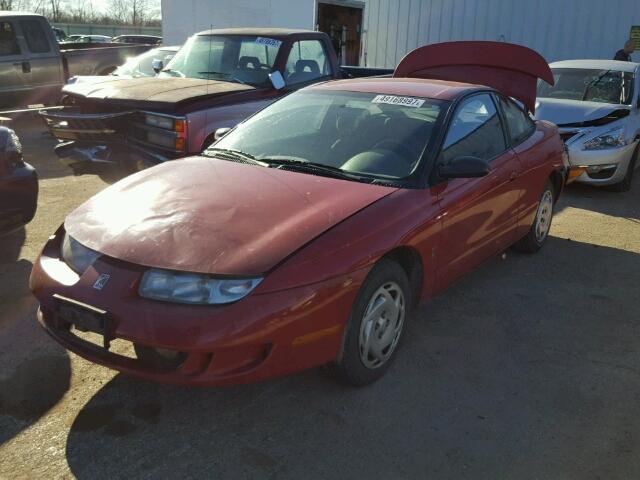 1G8ZH1277VZ312104 - 1997 SATURN SC2 RED photo 2