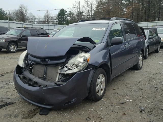 5TDZA23C56S500649 - 2006 TOYOTA SIENNA CE GRAY photo 2