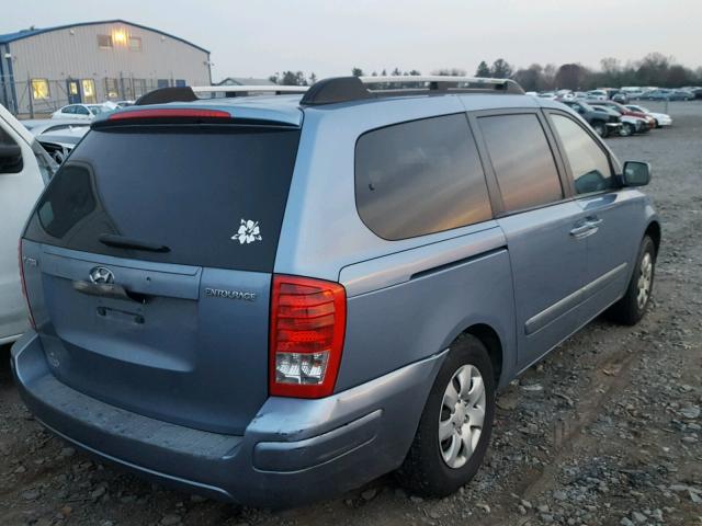 KNDMC233076039818 - 2007 HYUNDAI ENTOURAGE BLUE photo 4