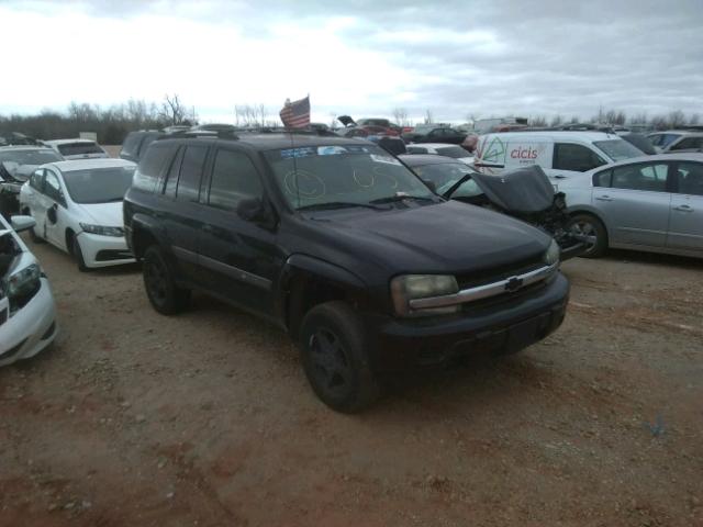 1GNDS13S542347582 - 2004 CHEVROLET TRAILBLAZE BLACK photo 1