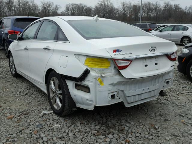 5NPEC4AC2DH726058 - 2013 HYUNDAI SONATA SE 白色 照片 3