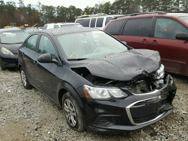 1G1JB5SH4H4135641 - 2017 CHEVROLET SONIC LS BLACK photo 1