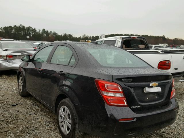 1G1JB5SH4H4135641 - 2017 CHEVROLET SONIC LS 黑色 照片 3