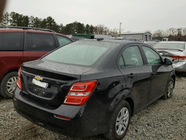 1G1JB5SH4H4135641 - 2017 CHEVROLET SONIC LS 黑色 照片 4