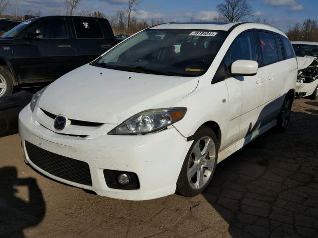 JM1CR293370132501 - 2007 MAZDA 5 WHITE photo 2