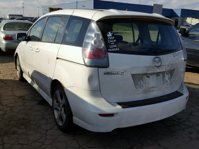 JM1CR293370132501 - 2007 MAZDA 5 WHITE photo 3