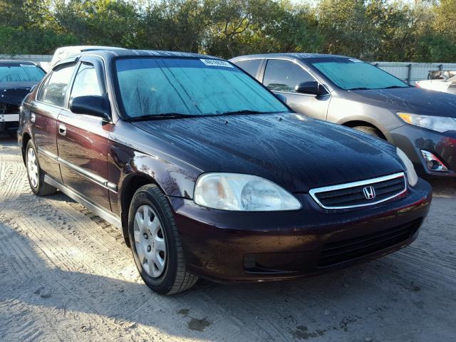 1HGEJ667XYL047803 - 2000 HONDA CIVIC LX PURPLE photo 1