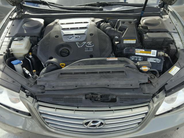 KMHFC46F36A136738 - 2006 HYUNDAI AZERA SE GREEN photo 7