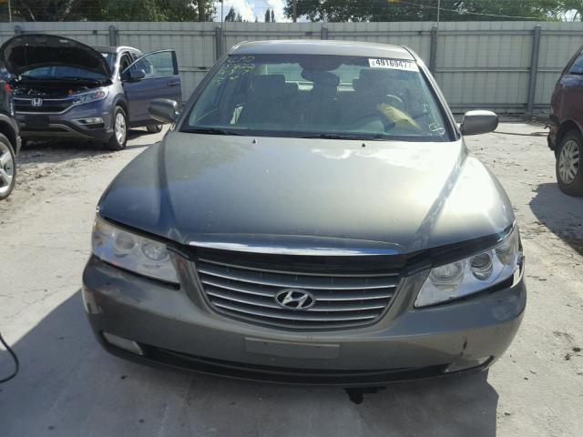 KMHFC46F36A136738 - 2006 HYUNDAI AZERA SE GREEN photo 9