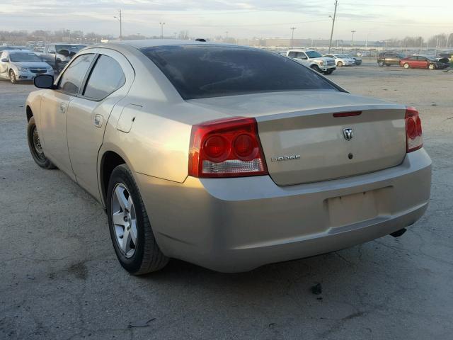 2B3KA33V19H584868 - 2009 DODGE CHARGER SX GOLD photo 3