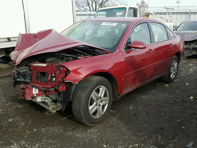 2G1WB58K769353172 - 2006 CHEVROLET IMPALA LS RED photo 2