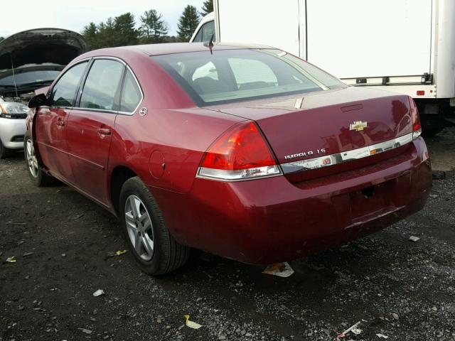 2G1WB58K769353172 - 2006 CHEVROLET IMPALA LS RED photo 3