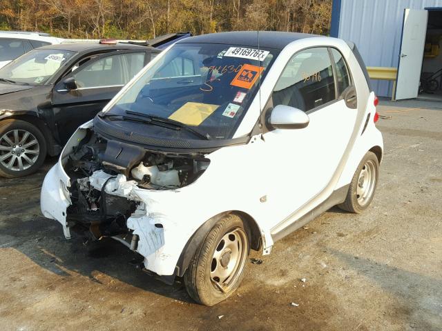 WMEEJ3BAXFK794630 - 2015 SMART FORTWO PUR WHITE photo 2