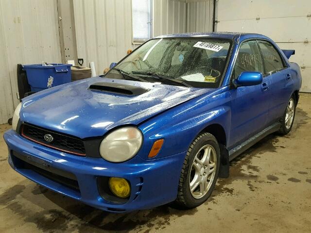 JF1GD29602G507969 - 2002 SUBARU IMPREZA WR BLUE photo 2