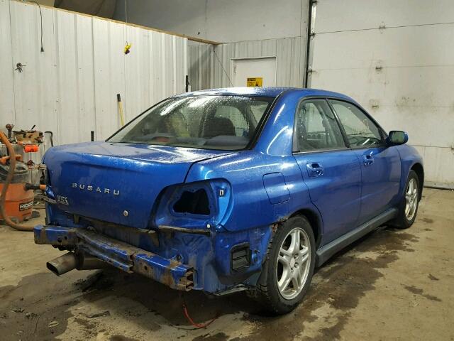 JF1GD29602G507969 - 2002 SUBARU IMPREZA WR BLUE photo 4