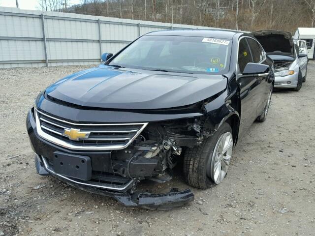 2G1125S32E9313348 - 2014 CHEVROLET IMPALA LT BLACK photo 2