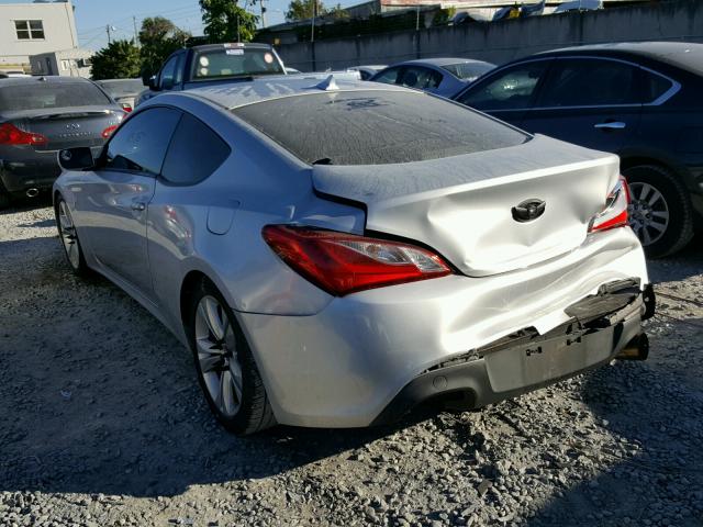 KMHHT6KD7BU046915 - 2011 HYUNDAI GENESIS CO SILVER photo 3