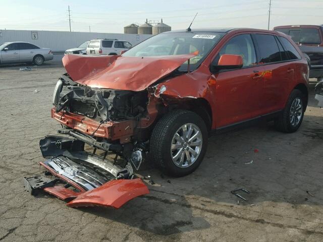 2FMDK49C17BB24220 - 2007 FORD EDGE SEL P ORANGE photo 2