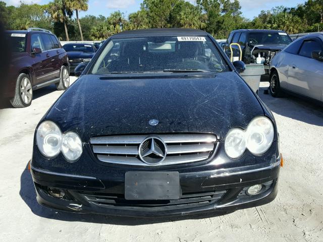 WDBTK56G96T055805 - 2006 MERCEDES-BENZ CLK 350 BLACK photo 9