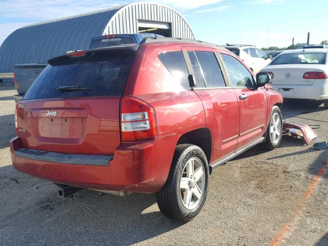 1J8FF47W98D783214 - 2008 JEEP COMPASS SP RED photo 4