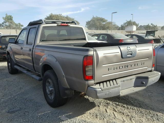 1N6ED29X93C436058 - 2003 NISSAN FRONTIER C GRAY photo 3