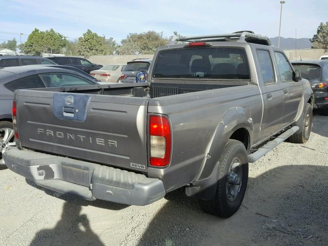 1N6ED29X93C436058 - 2003 NISSAN FRONTIER C GRAY photo 4