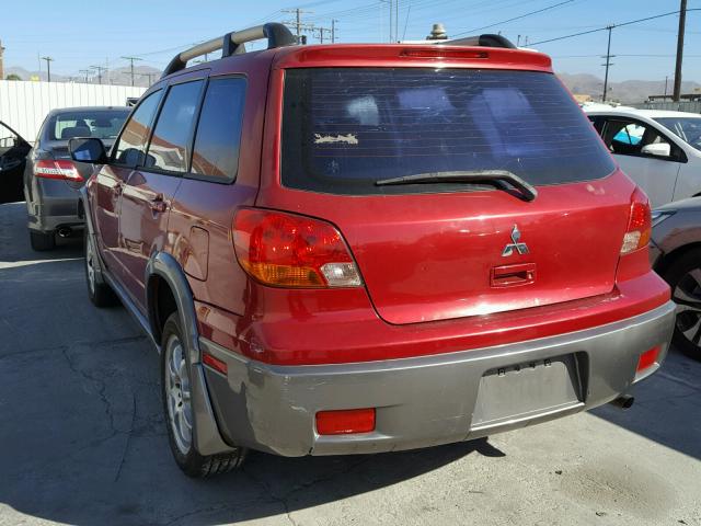 JA4LX31G53U032634 - 2003 MITSUBISHI OUTLANDER RED photo 3