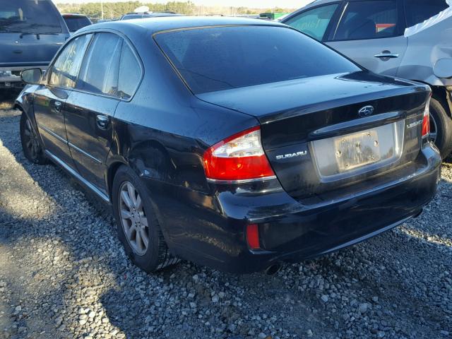 4S3BL626787206455 - 2008 SUBARU LEGACY 2.5 BLACK photo 3