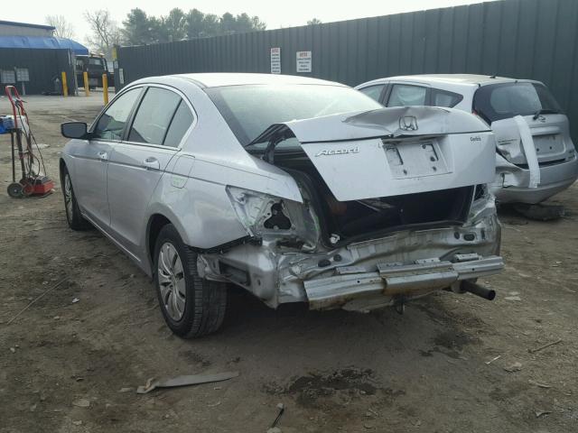 1HGCP2F36AA038562 - 2010 HONDA ACCORD LX SILVER photo 3