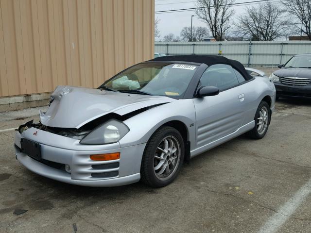 4A3AE85H71E161076 - 2001 MITSUBISHI ECLIPSE SP SILVER photo 2