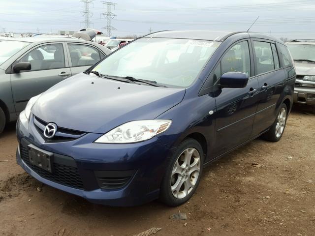 JM1CR293290348374 - 2009 MAZDA 5 BLUE photo 2