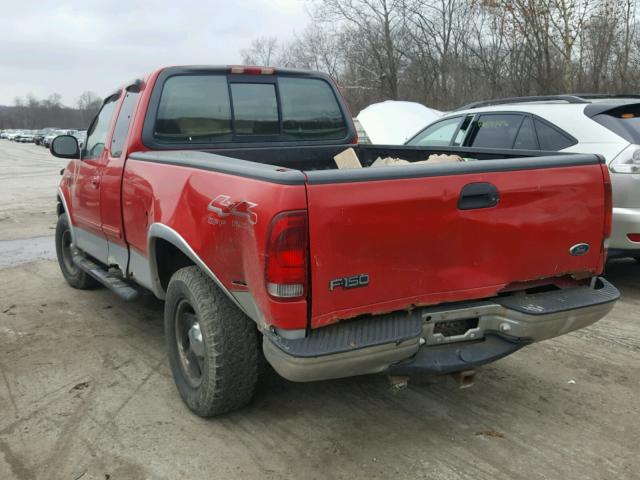 1FTRX18L8YNA10779 - 2000 FORD F150 RED photo 3