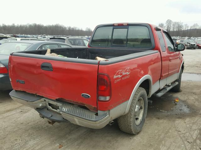 1FTRX18L8YNA10779 - 2000 FORD F150 RED photo 4