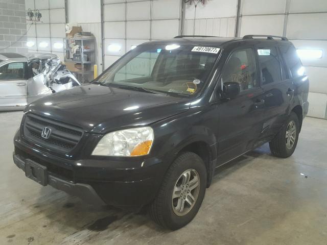 5FNYF18455B022776 - 2005 HONDA PILOT EX BLACK photo 2