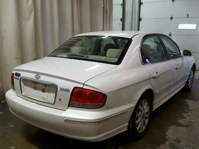 KMHWF35H84A987015 - 2004 HYUNDAI SONATA GLS WHITE photo 4