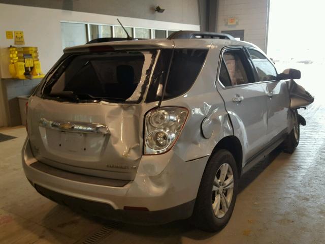 2GNALPEK5D6308817 - 2013 CHEVROLET EQUINOX LT SILVER photo 4