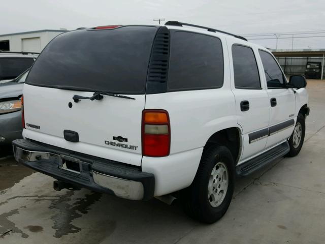 1GNEC13ZX3R249796 - 2003 CHEVROLET TAHOE C150 WHITE photo 4