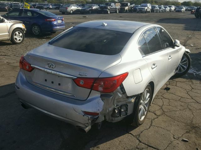 JN1EV7AP5HM742803 - 2017 INFINITI Q50 PREMIU SILVER photo 4