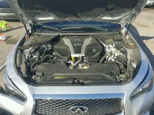 JN1EV7AP5HM742803 - 2017 INFINITI Q50 PREMIU SILVER photo 7