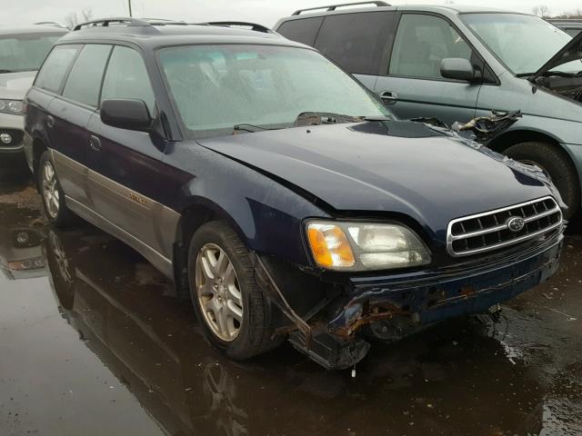 4S3BH665726641914 - 2002 SUBARU LEGACY OUT BLUE photo 1