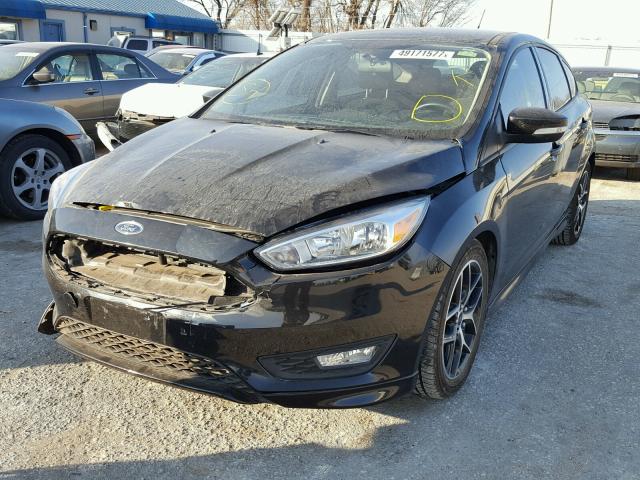 1FADP3K21FL387278 - 2015 FORD FOCUS SE BLACK photo 2